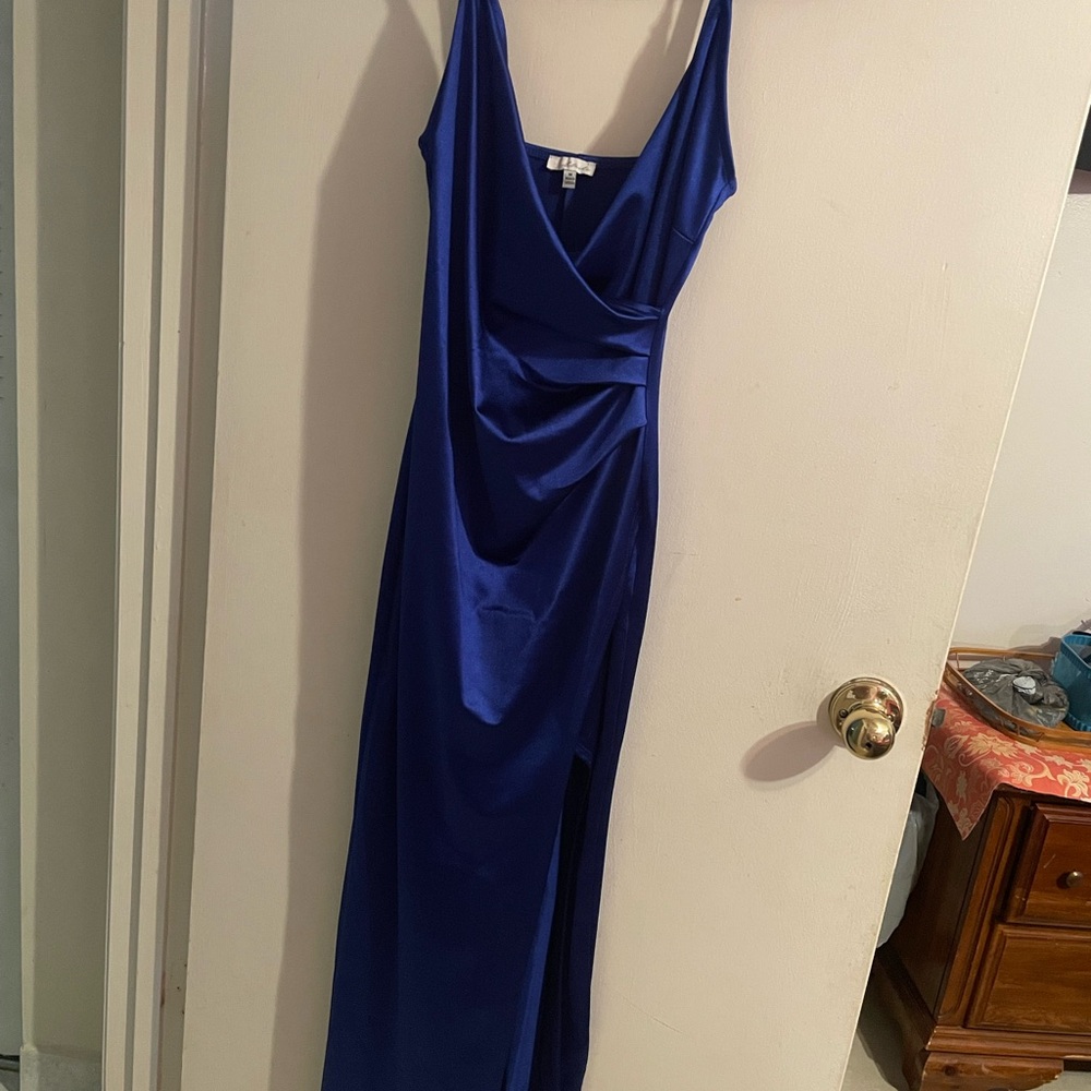 blue elegant dress